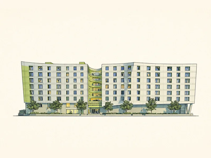 Drawing of 1999 on West 3rd. No photo available.