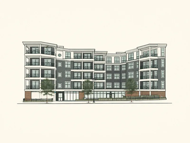 Drawing of 461 Rantoul Apartments. No photo available.