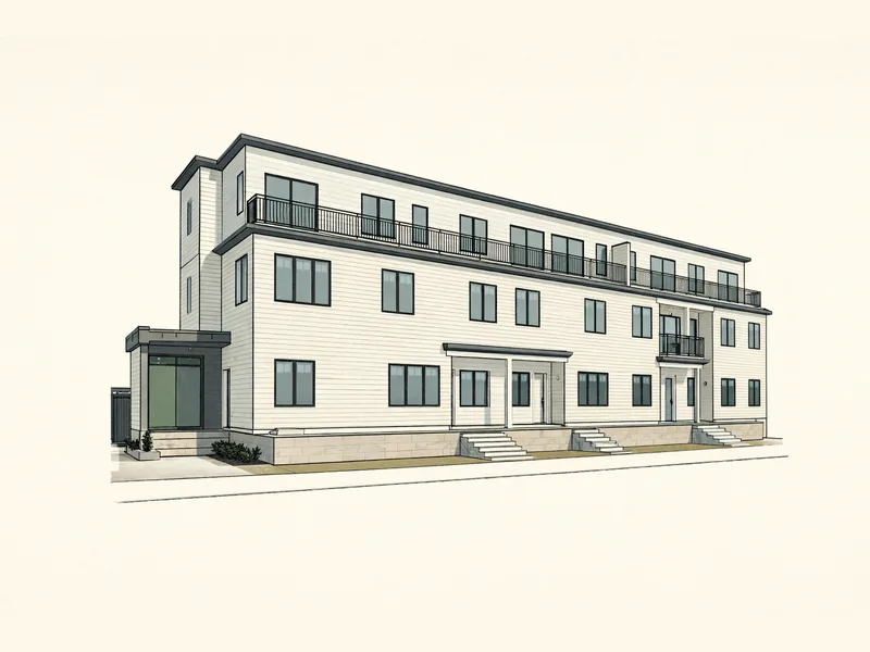 Drawing of 50 Jackson Street Condominiums. No photo available.
