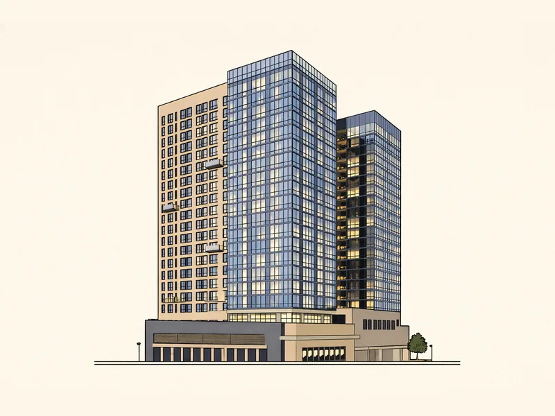 Drawing of 500 Main. No photo available.