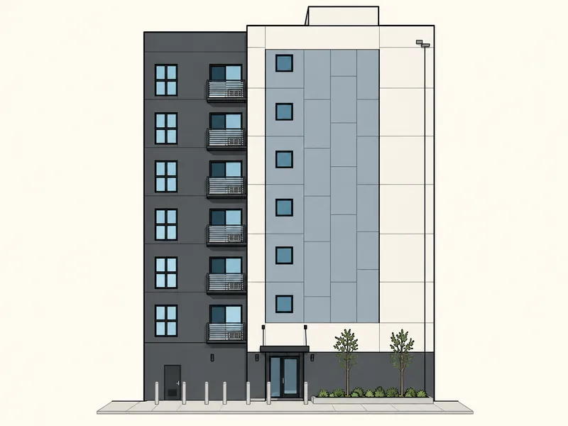 Drawing of 611 S. Hobart Blvd.