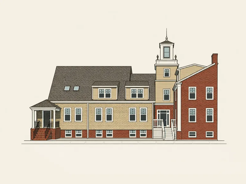 Drawing of 99 Essex Street. No photo available.