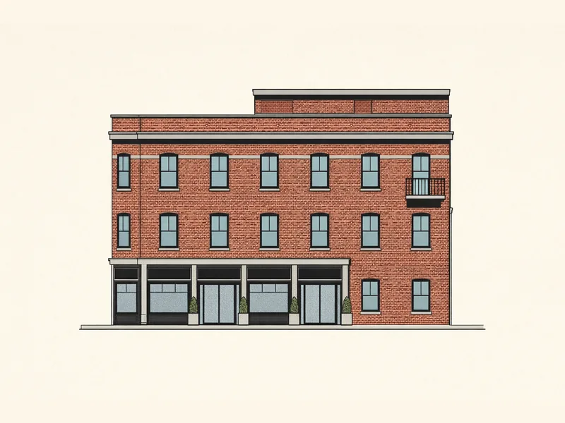 Drawing of Albion Flats. No photo available.