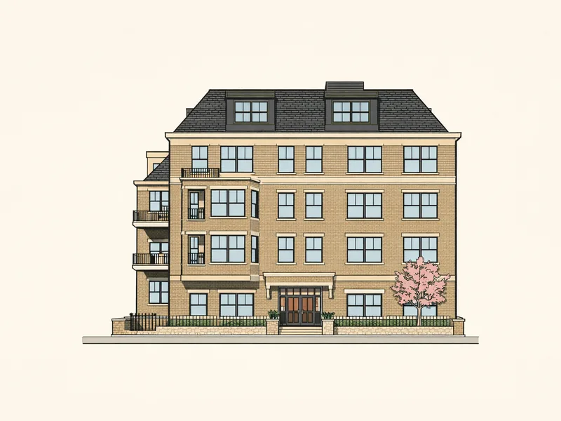 Drawing of Babcock Place. No photo available.