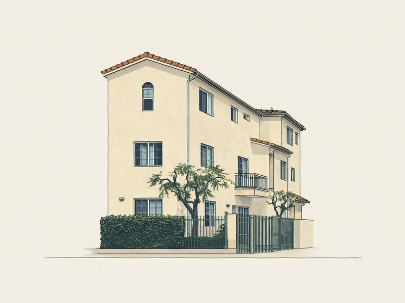 Drawing of Baldwin/Watson Terrace II. No photo available.