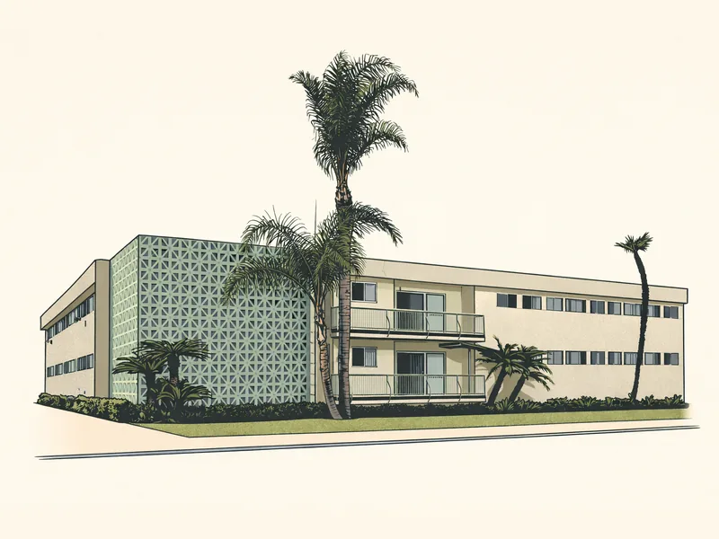 Drawing of Baldwin/Watson Terrace II. No photo available.