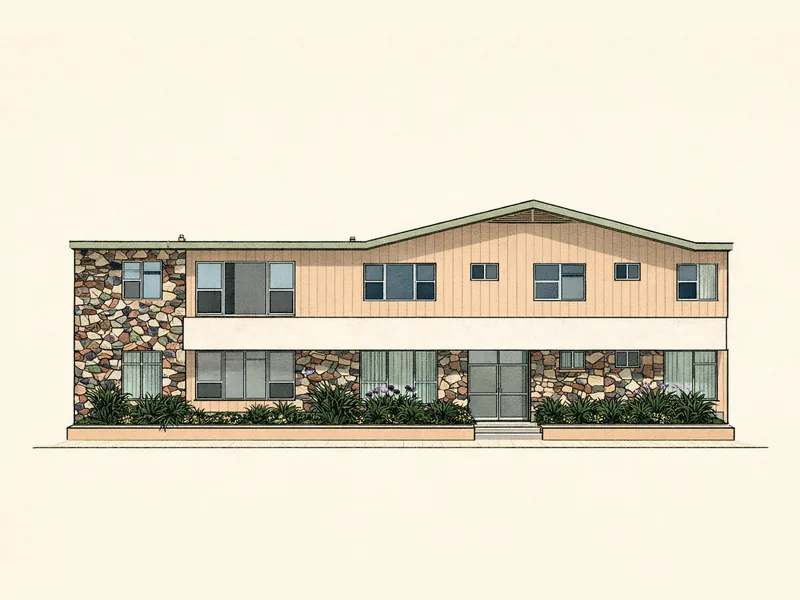 Drawing of Baldwin/Watson Terrace II. No photo available.