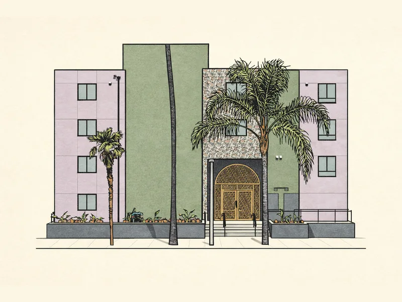 Drawing of Bloom Apartments. No photo available.