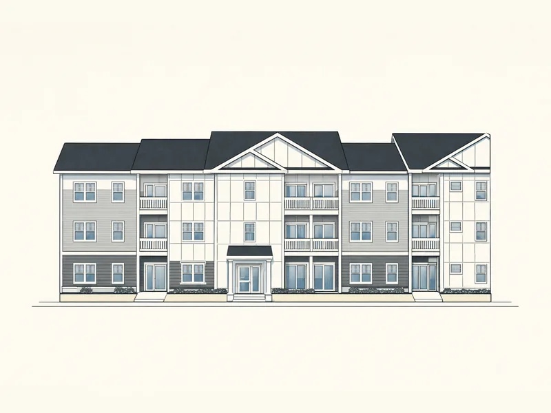 Drawing of Brookside Apartments. No photo available.