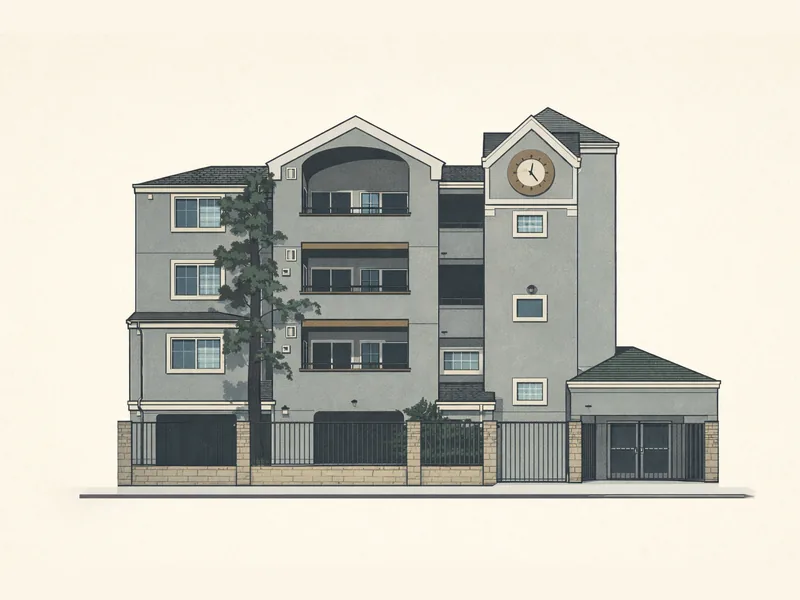 Drawing of Central Avenue Village Square. No photo available.