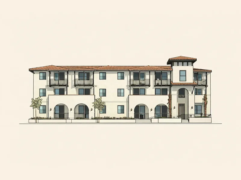 Drawing of Dana Strand Senior Apartments. No photo available.
