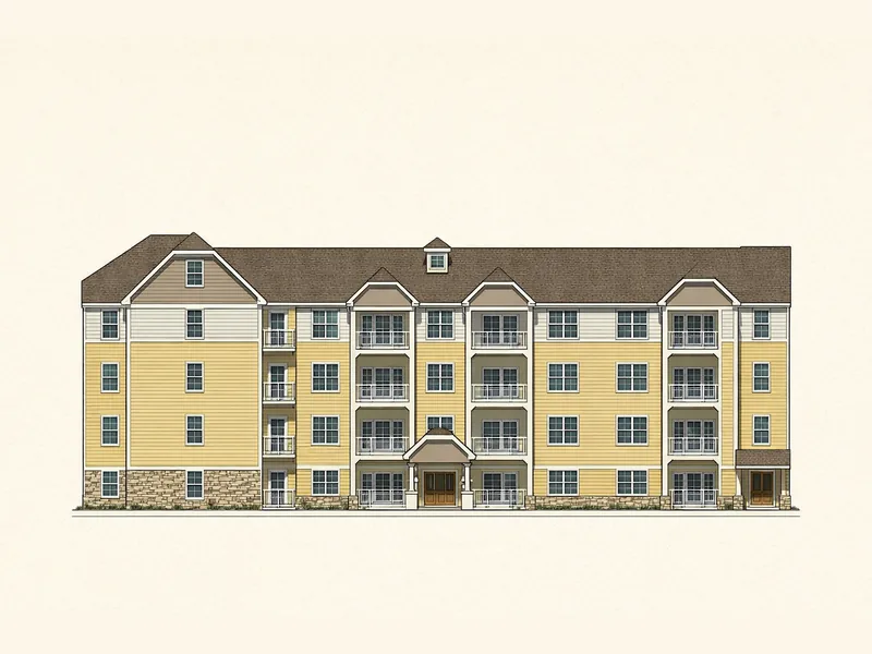 Drawing of Edgewood Apartments. No photo available.