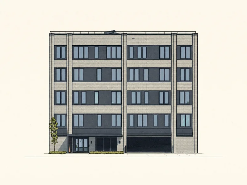 Drawing of Fairfield Station Lofts. No photo available.