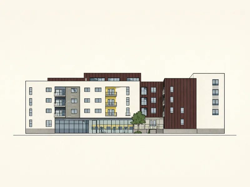 Drawing of Grandview Apartments - Accessible Units. No photo available.