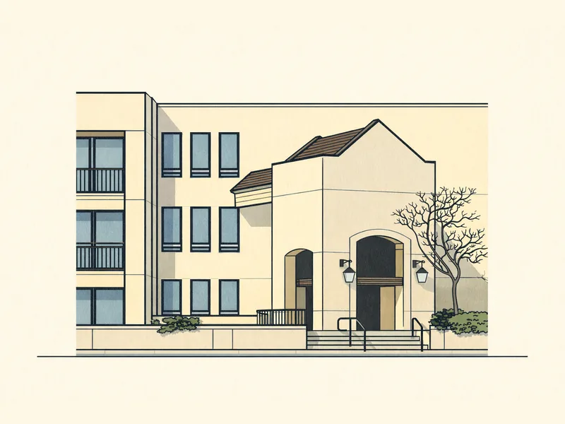 Drawing of Hancock Gardens Apartments. No photo available.