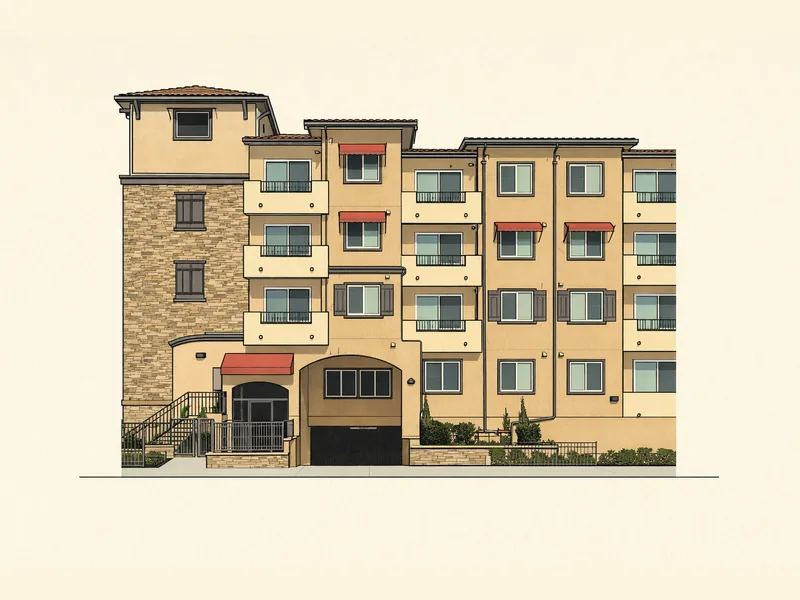 Drawing of La Coruna Senior Apartments - Accessible Units. No photo available.