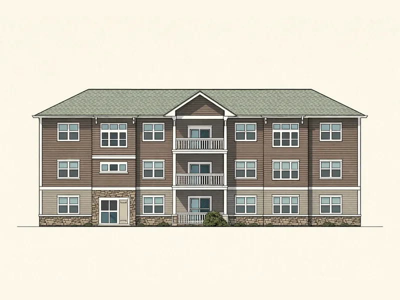 Drawing of Madison Place. No photo available.