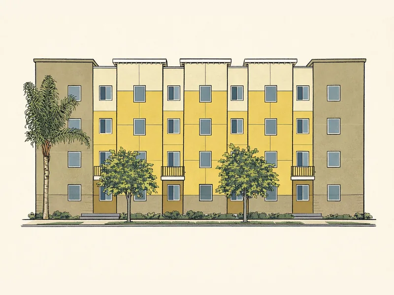 Drawing of Mariposa Place Apartments. No photo available.