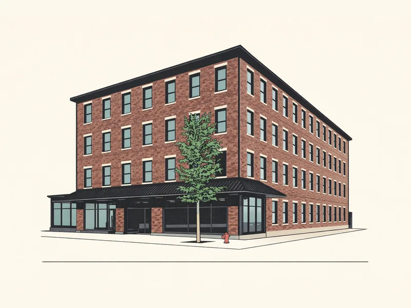 Drawing of Maynard Square. No photo available.