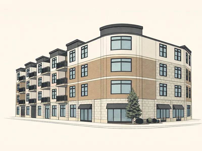 Drawing of Natick Corner. No photo available.