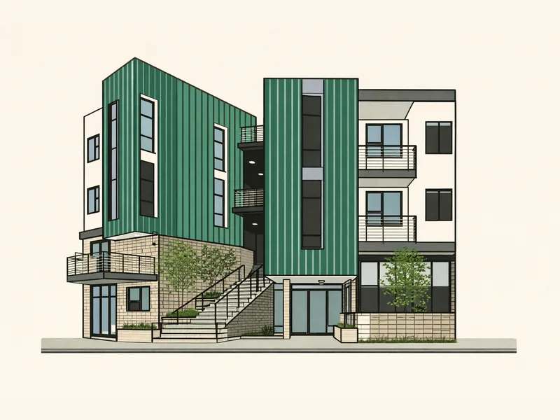 Drawing of Palm Vista Apartments. No photo available.
