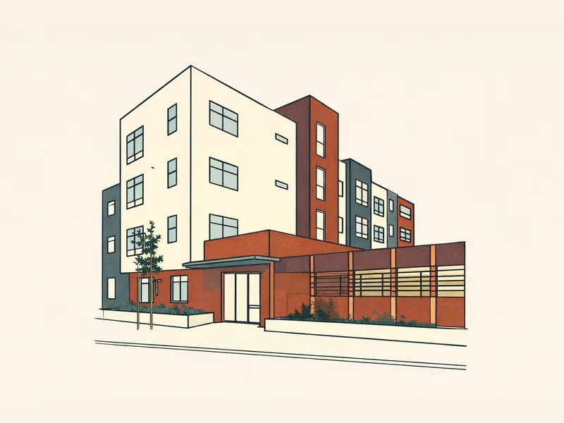 Drawing of Paloma Terrace. No photo available.