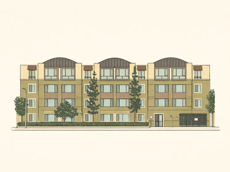 Drawing of Park Plaza West (The Piedmont). No photo available.