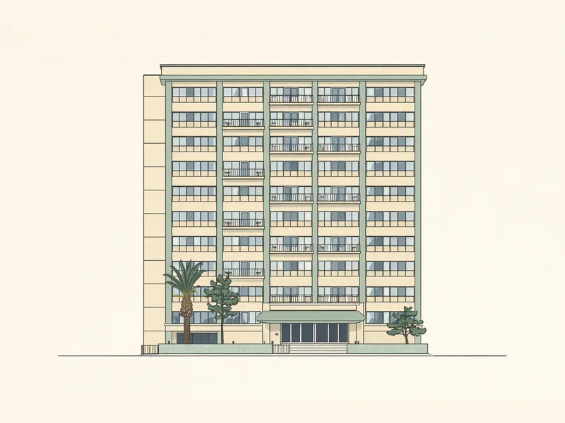 Drawing of Pilgrim Tower Apartments - Accessible Units. No photo available.