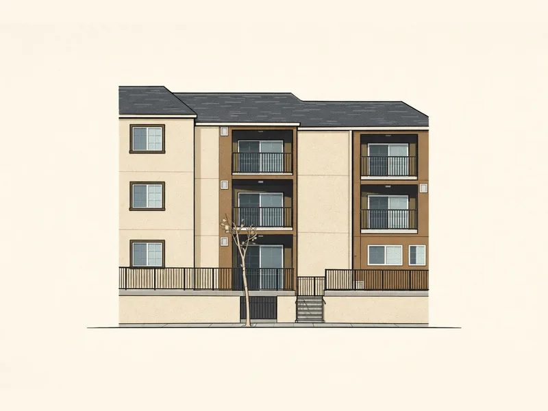 Drawing of Roberta Stephens Villa 2. No photo available.