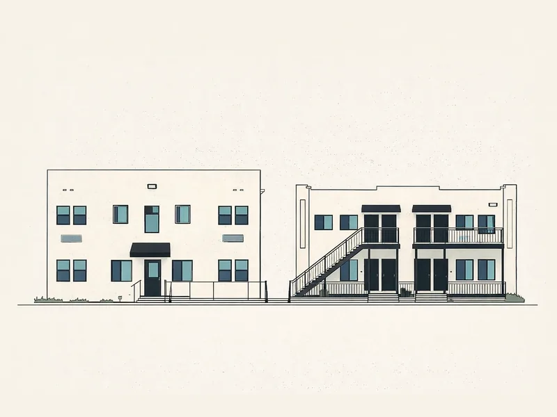 Drawing of Royals Apartments. No photo available.