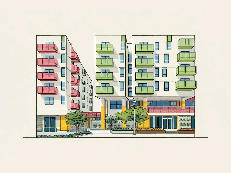 Drawing of Santa Monica & Vermont Apartments. No photo available.