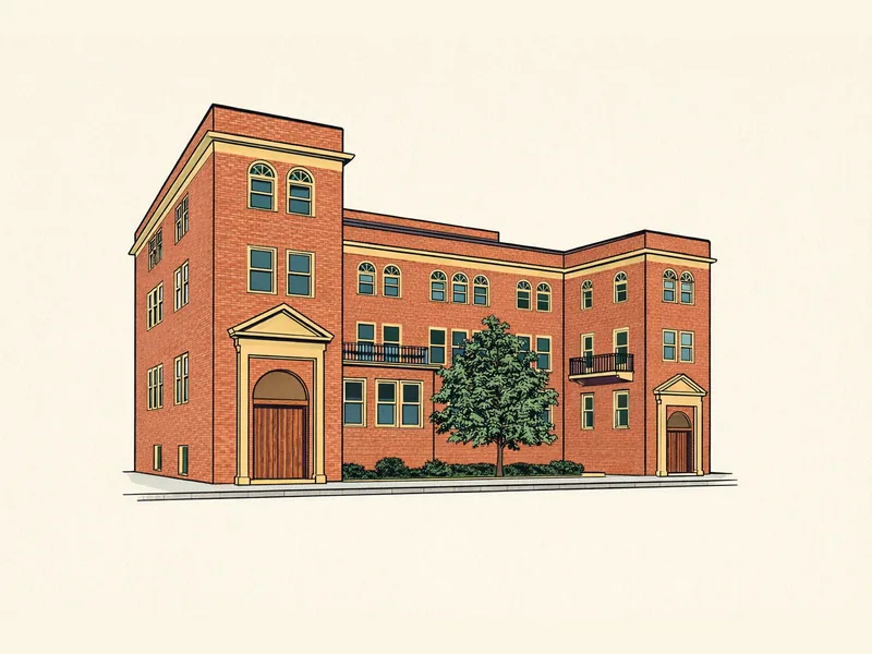 Drawing of St. Louis Schoolhouse. No photo available.