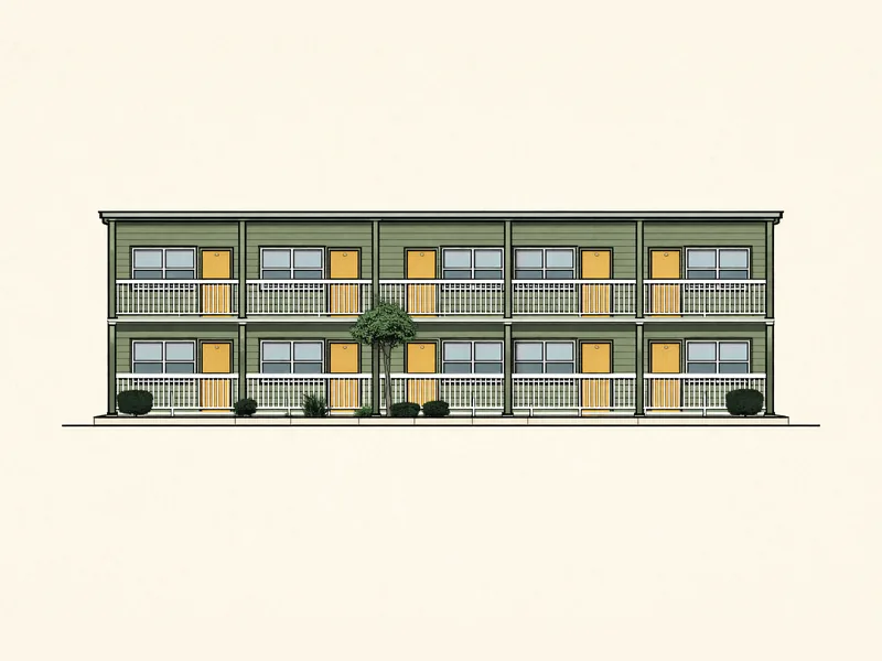 Drawing of Sycamore Park Apartments. No photo available.