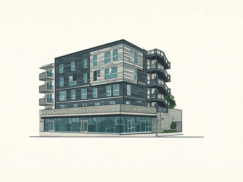 Drawing of Sylmar Court Apartments. No photo available.