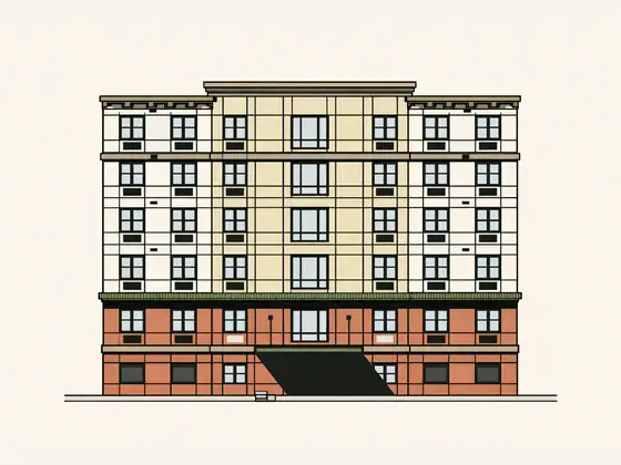 Drawing of Mount Hope Plaza (senior). No photo available.