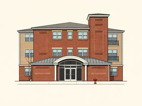 Drawing of Americana Apartments. No photo available.