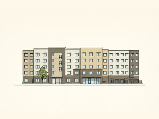 Drawing of Vintage at Woodman Apartments - Accessible Units. No photo available.