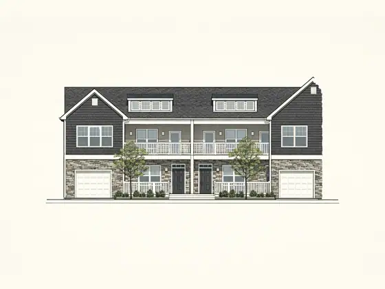 Drawing of Fairfield Townhouses. No photo available.