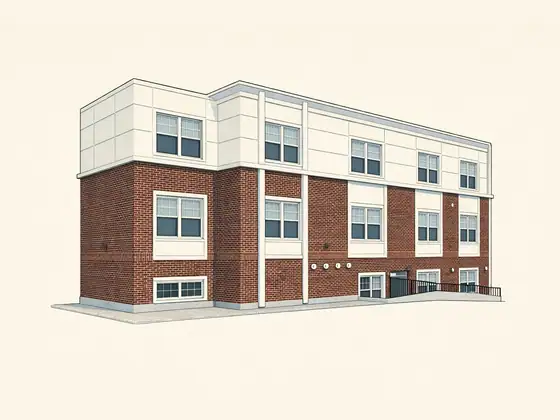 Drawing of Sunset Lake Apartments. No photo available.