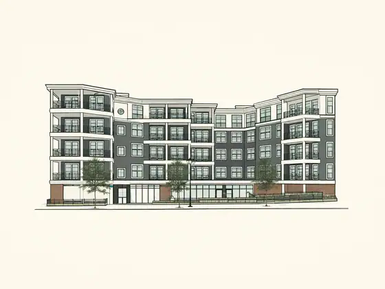 Drawing of 461 Rantoul Apartments. No photo available.