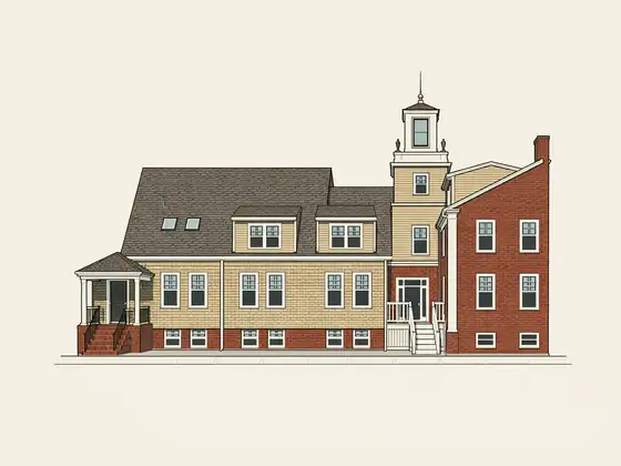 Drawing of 99 Essex Street. No photo available.