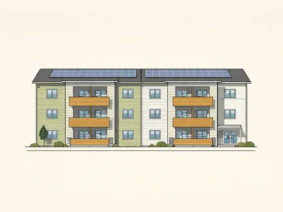 Drawing of Perennial Park (55+ affordable apartments). No photo available.
