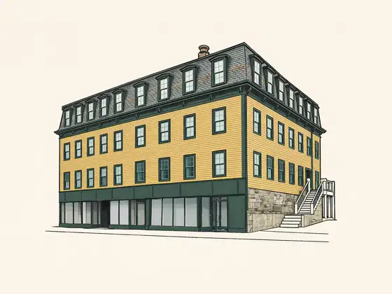 Drawing of 2 Charles Street. No photo available.