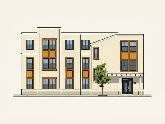 Drawing of Walnut Place. No photo available.