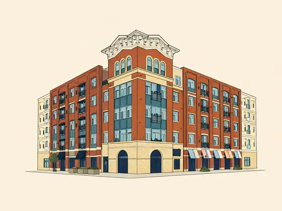 Drawing of New Village. No photo available.