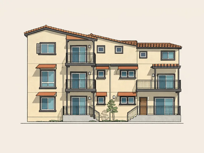 Drawing of Taylor Yard Apartments. No photo available.