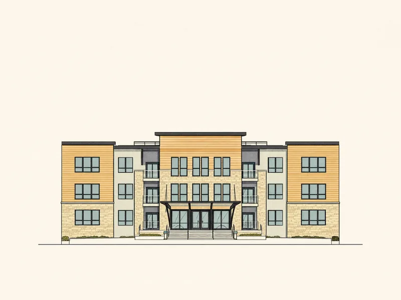 Drawing of The Hudson Condos. No photo available.
