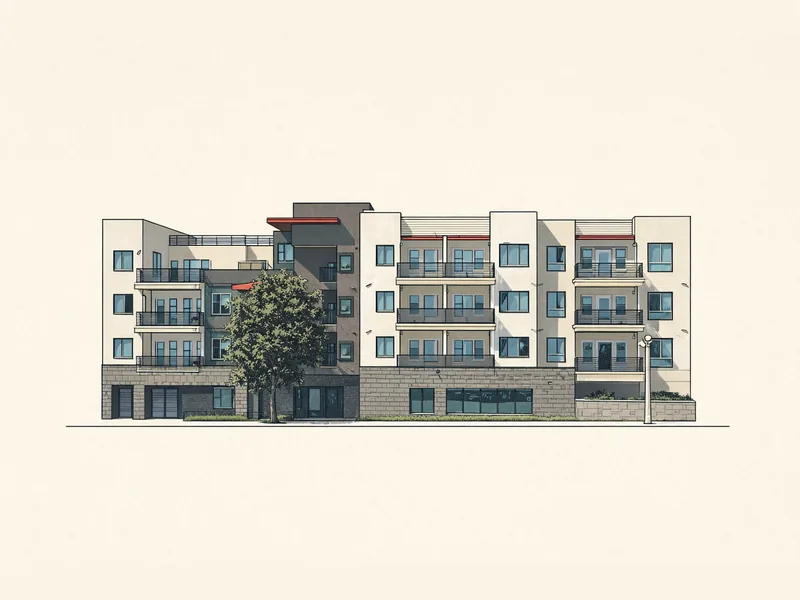 Drawing of The Meridian Apartments - Accessible Units. No photo available.