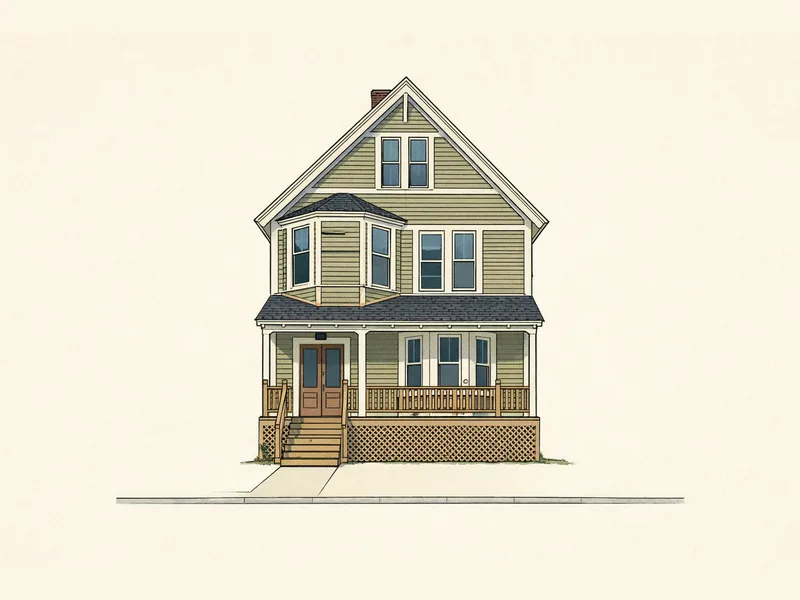 Drawing of The West Apartments. No photo available.