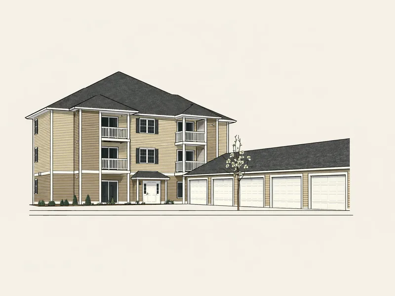 Drawing of Turnpike Village. No photo available.